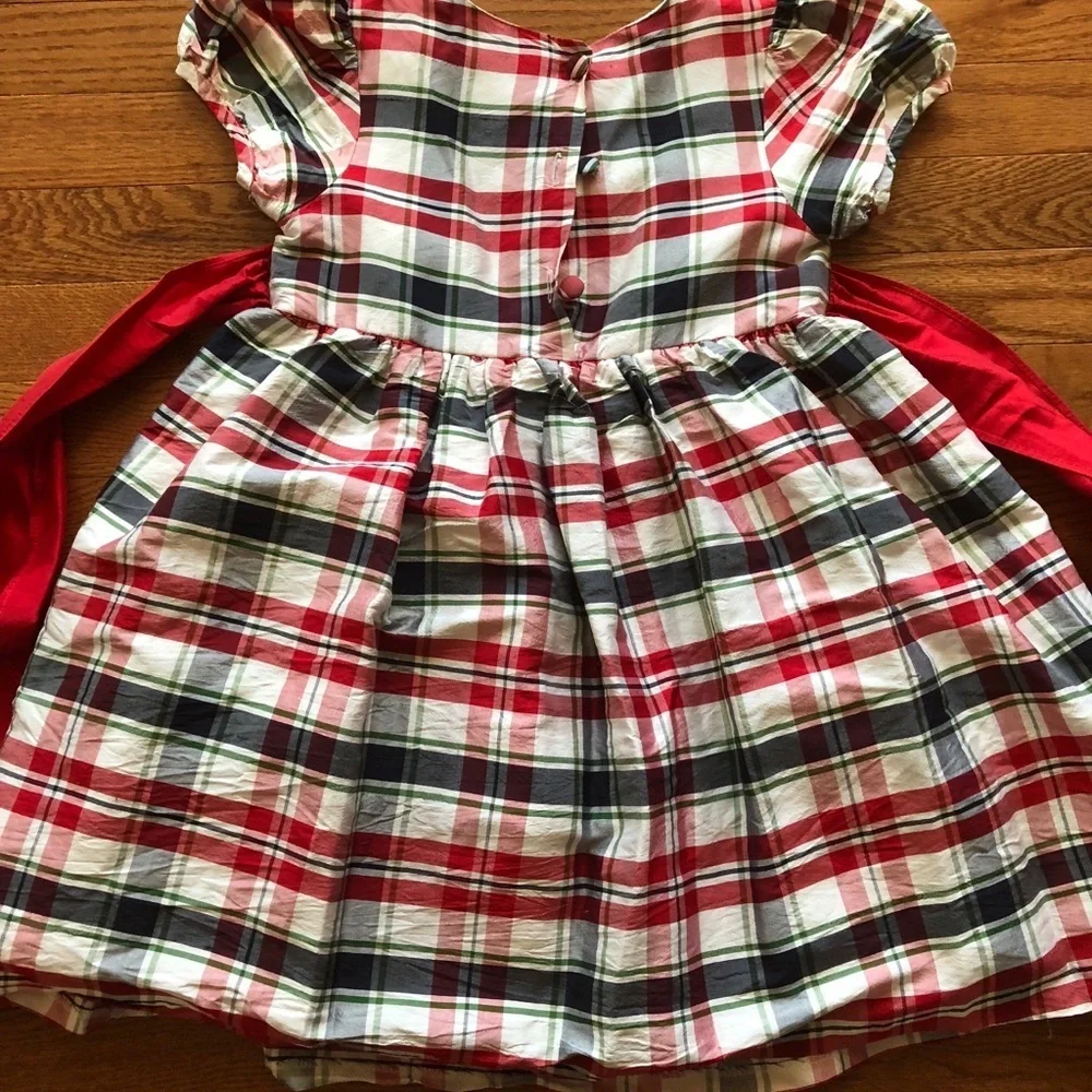 Red and navy Xmas dress Hartstrings